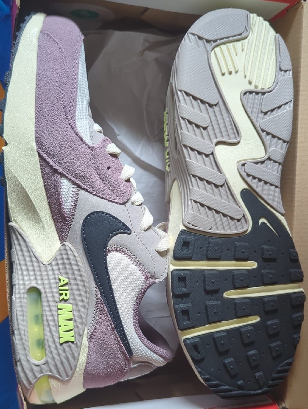 Nike Air Max Lavender, Cream & Black Running Shoes